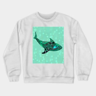 Love Whale in Ocean Crewneck Sweatshirt